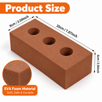 Jouets en blocs de grande taille, briques en mousse EVA, briques de construction simulées pour un jeu créatif