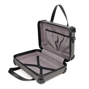 Ensemble de 3 valises HIBO Vintage <span class=keywords><strong>Tartan</strong></span> avec fermeture éclair, capacité jusqu'à 1L et sangle simple, bagage rétro type coffre - Product Image 5