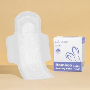Protector de fugas OEM ODM, almohadilla menstrual de bambú, antisarpullido, servilleta orgánica sanitaria premium - Product Image 1