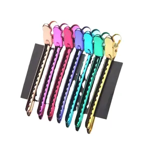 Beauty Accessory Easy Fixed Metal Stainless Steel Duckbill Barber Salon Hair Clips For Woman