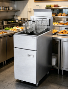 Tres <span class=keywords><strong>Tipos</strong></span> <span class=keywords><strong>de</strong></span> Freidoras Industriales a Gas Duraderas para Cocina Comercial, para Papas Fritas, <span class=keywords><strong>Pollo</strong></span> y Otros Alimentos - Product Image 2
