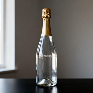 Bouteille en verre de logo haletant d'écran réutilisable de Champagne personnalisé de luxe de 750ml avec la bouteille de joint pour le Gin de <span class=keywords><strong>rhum</strong></span> de tequila de champagne - Product Image 2
