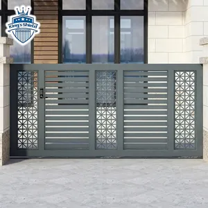 Desain Gerbang Utama Jendela Pintu Masuk Baru Desain Manual Gerbang Geser Aluminium