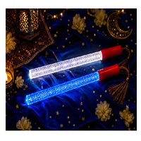 Barras Luminosas Dandiya Recargables por USB con 7 Colores LED, Encendido/Apagado Automático, Efecto de Burbujas, Ergonómicas, Vibrantes, Reutilizables, Seguras, con Conector C