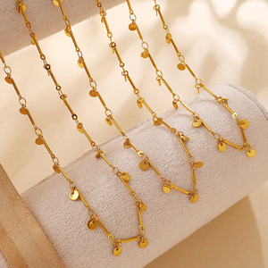 Collar <span class=keywords><strong>de</strong></span> Borlas Redondas Vibrantes para Vacaciones <span class=keywords><strong>de</strong></span> <span class=keywords><strong>Verano</strong></span>, Resistente al Agua, Chapado en Oro <span class=keywords><strong>de</strong></span> 18K, Cadenas Resistentes al Deslustre, Cumple con las Normas EU Reach y US CPSIA - Product Image 3