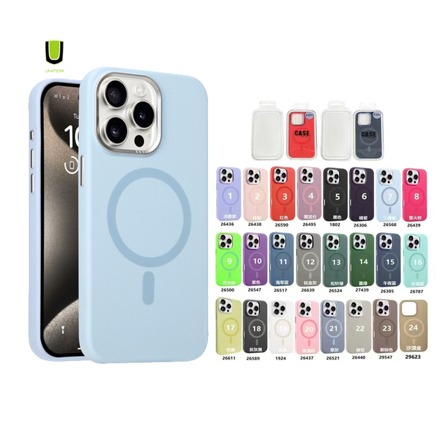 For iphone 17 Pro Max 3d case Magnetic Silicone Mobile Phone Covers 12 Pro Back Cover