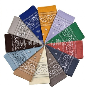 Bandanas unisexes en paisley, bandanas de <span class=keywords><strong>cowboy</strong></span> en gros, <span class=keywords><strong>foulard</strong></span> multifonction pour hommes et femmes, accessoire de costume - Product Image 1