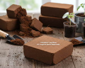 Media Tanam Sabut Kelapa / Bloque de Cocopeat está diseñado para retener el agua por más tiempo, manteniendo las raíces frescas y bien oxigenadas. - Product Image 1