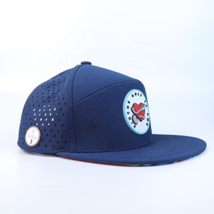 Tùy chỉnh 5 Bảng điều chỉnh laser cắt lỗ đục lỗ golf CHA mũ thể thao gorras PVC logo hiệu suất không thấm nước mũ bóng chày hồ sơ trung bình - Product Image 1