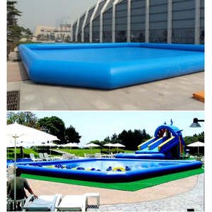 Piscina Inflable Rectangular Grande de PVC, Piscina Cuadrada con Bomba de Aire para Diversión de Verano - Product Image 3