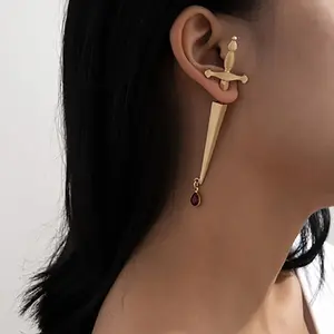 Semitree — boucles d'oreilles Vintage en forme d'araignée pour femmes, 1 pièce, Punk, bijoux fantaisiste, Unique, breloque