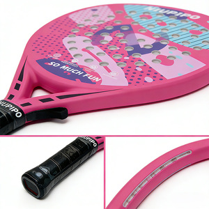 Raquette de <span class=keywords><strong>padel</strong></span> ronde OEM/ODM en fibre de carbone pour le sport, portable et offrant un équilibre entre puissance et contrôle - Product Image 5