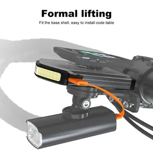 컴퓨터 브래킷 5000mAh USB 충전 배터리 전원 디스플레이 야외 사이클링 액세서리와 휴대용 자전거 라이트 LED 헤드 램프 - Product Image 6