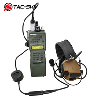Adaptor Headset Taktis TS TAC-SKY 6-pin PRC PTT, Aksesori yang Cocok untuk Radio AN/PRC 148 152