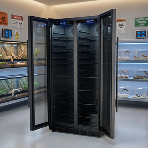 ตู้ฟักไข่สัตว์เลื้อยคลานแบบมีประตูกระจก 2 บาน ความจุ 356 ลิตร สำหรับไข่ 1000 ฟอง ความแม่นยำ 0.1 องศา ไม่มีเสียงรบกวน 16 ชั้นวาง - Product Image 1