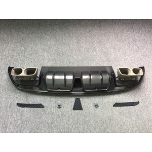 <span class=keywords><strong>C</strong></span> 클래스 W205 리어 디퓨저 배기 팁 포함 카본 파이버 W205 C63 C63S 리어 디퓨저 머플러 팁 W205 리어 립 자동차 부품 - Product Image 1