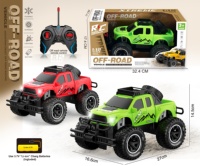 Camion RC tout-terrain à l'échelle 1:12 avec phares LED, câble USB, télécommande pour enfants de 3 ans et plus, utilisation intérieure/extérieure