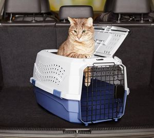 กระเป๋าใส่สัตว์เลี้ยงสำหรับสุนัขขนาดเล็ก ทำจากเหล็กและพลาสติก PP แข็งแรง ทนทาน ดีไซน์คลาสสิก ทันสมัย เหมาะสำหรับการเดินทางด้วยรถยนต์ สะดวกสบายและเป็นมิตรกับสิ่งแวดล้อม - Product Image 6