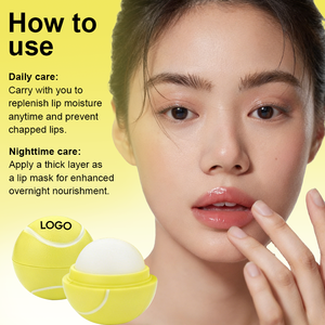 Bálsamo Labial en Forma de Pelota de Tenis de Marca Privada que Suaviza los Labios Agrietados, Reduce las Líneas de los Labios, Aumenta el Brillo e Hidrata Intensamente - Product Image 3