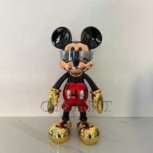 Venta al por mayor: Estatua de <span class=keywords><strong>Mickey</strong></span> de colores cromados para mesa, Escultura Pop Art de <span class=keywords><strong>Minnie</strong></span> para escritorio, Galería de electrochapado, Love <span class=keywords><strong>Mickey</strong></span> - Product Image 5