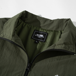 Vestes coupe-vent d'extérieur à logo personnalisé Veste coupe-vent de sport à fermeture éclair pour hommes - Product Image 3