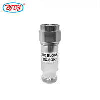 Fourniture du fabricant Prise mâle de type N vers prise femelle de type N DC-6G adaptateur de connecteur coaxial RF DC Block