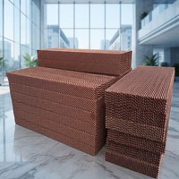 Panel de Enfriamiento Agrícola Tangfeng, Resistente, Nuevo, Fácil de Limpiar, Lavable, Tipo Panal de Abeja, Color Marrón, 220V, 1 Año de Garantía