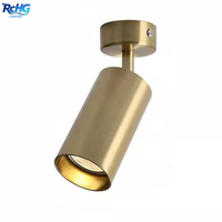 Lustre mural LED moderne minimaliste doré à plusieurs têtes avec lumière blanc chaud 3000K, forme ronde, pour restaurant, vestiaire et bar
