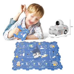 Circuit de Voiture DIY Éducatif pour Enfants, Puzzles en Plastique Montessori pour Enfants, Jouets de Circuit de Voiture pour Enfants - Product Image 1