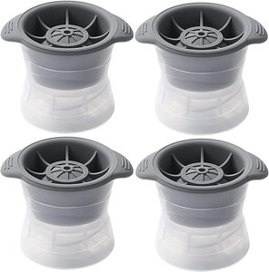 Molde de Silicona para Cubitos de Hielo Reutilizable, Molde Circular para Cubitos de Hielo para Congelador, Molde de Silicona para Bolas de Hielo para Whisky - Product Image 1
