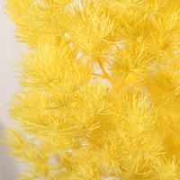 LUYI - Vente en gros de fleurs et plantes naturelles préservées à longue durée de vie, immortelles, avec tige, fougère Ming préservée pour arrangement