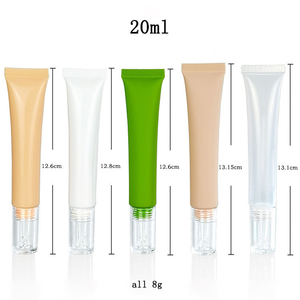 Tubo in plastica da 10ml 15ml 20ml con tappo a goccia, flacone cosmetico spremibile per crema contorno occhi - Product Image 3