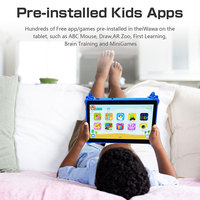 Tablette éducative pour enfants 10,1 pouces la moins chère, Android Wifi, protection contre les chutes, logiciel éducatif pour enfants, tablette PC pour enfants