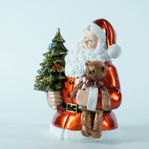 Ornamento Natalizio in Resina, Babbo <span class=keywords><strong>Natale</strong></span> Luminoso e Carino, Decorazione Festiva Illuminata, Regalo in Stile Europeo con Finitura Lucida - Product Image 3