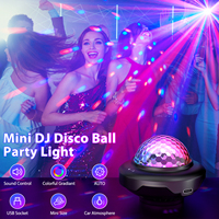 U`King Mini USB Wiederaufladbare Magische Kugel Disco-Licht Tragbares Stroboskop-Atmosphärenlicht RGB-Partyleuchte
