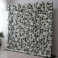 Décoration murale en rose de soie 3D faite à la main, taille personnalisée, arrangement de fleurs artificielles, décoration de mariage, cadeau pour la Saint-Valentin