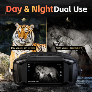 Kính viễn vọng NVS-40 fnirsi Kính nhìn đêm Ống nhòm HD 4K Kính ngắm kỹ thuật số thu phóng 300M săn bắn Cắm Trại sử dụng kép ngày đêm - Product Image 2