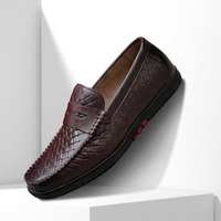 Mocassins Oxford tendance pour hommes – Chaussures plates à enfiler, confortables, légères et respirantes pour la conduite et les occasions formelles