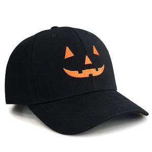Gorra de Béisbol con Bordado de Calabaza de Halloween, Unisex, Naranja, Algodón, Ajustable, 6 Paneles, Protección Solar, Gorra Casual para Fiestas de Halloween - Product Image 6