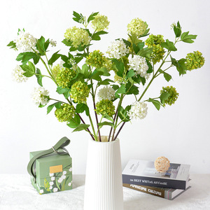 Flor Artificial de Hortensia de 5 Cabezas, Verde, de Seda, para Decoración de Bodas, Hogar, Arreglos Florales en Jarrones - Product Image 2
