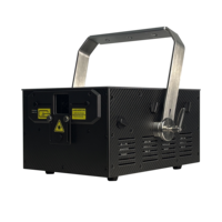 Système de spectacle laser Optlaser 25W RGB ILDA avec fenêtre d'alignement d'animation, indice IPX4, pilote numérique en fibre de carbone, blanc chaud pour le vol