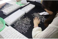 Cristales de Cristal K9 en Forma de Lágrima para Coser en Prendas, Ropa, Manualidades y Decoraciones, para Vestidos de Noche