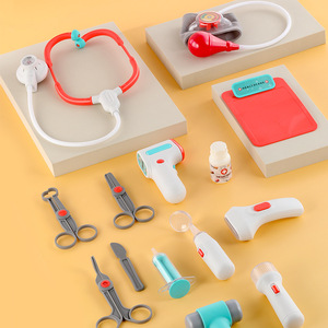 Set di stetoscopio per bambini Unisex piccolo medico e infermiere Set di strumenti medici in plastica per iniezione Puzzle per bambini a casa - Product Image 4