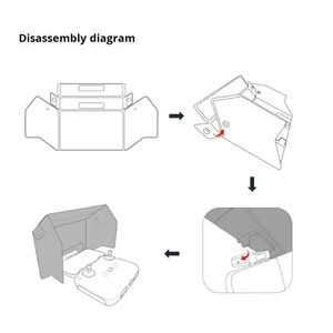 Capa Protetora de Tela em PU para Controle Remoto, Monitor e Luz Solar para Mini <span class=keywords><strong>3</strong></span> Pro/Mavic <span class=keywords><strong>3</strong></span> RC Pro, Smartphone e Tablet - Shenzhen - Product Image 4