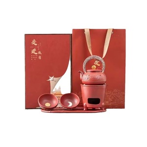 Set da tè in ceramica Wenchuang vestito una pentola due tazze <span class=keywords><strong>di</strong></span> vassoio Kung Fu Set da tè cinese scatola regalo - Product Image 1