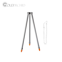 Haute Qualité alumine dure portable pliable sling enchaîné camp cuisson trépied