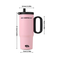 Recién llegado, tazas frescas con Infusor de té, vaso de bebida aislado de doble pared para oficina y uso doméstico, botella de agua fría y caliente