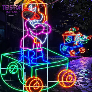 Motivo Decorativo con Luces LED 2D para Exteriores, Arte Mural Navideño y Decoración Festiva para Centros Comerciales - Product Image 6