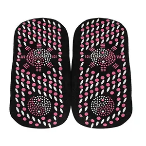 Best selling foot massager black breathable tourmaline magnetic socks