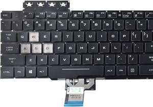 คีย์บอร์ดแล็ปท็อปสำหรับ ASUS TUF FX504เล่นเกม FX504GD FX504GE <span class=keywords><strong>FX504GM</strong></span> FX80 FX505D FX505 FX80GM มีแสงไฟ RGB - Product Image 4